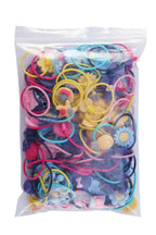100pcs Mix Colors Girl's Elastic Hair Ties Soft Rubber Bands Hair Bands Holders Pigtails Hair Accessories for Girls Infants Toddlers Kids Teens and Children (Random color)