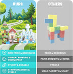 200PCS Magnetic Building Blocks, Magnet Toys Magnetic Cubes, Magnetic Blocks for Kids Ages 4-8, Stacking Magnet Blocks STEM Building Toys for Toddlers Boys Girls Ages 3 4 5 6 7 8-12 Gifts