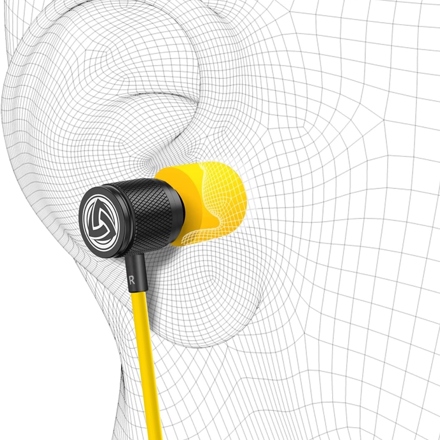 LUDOS Ultra USB C Headphones for iPhone 16 15 Pro Max Plus iPad Pro, 5 Years Warranty, Magnetic USB-C Earbuds for Samsung Galaxy S24 S23 Ultra S22 S21 FE S20 A55 A54 A53, USB Type C Earphone - Yellow