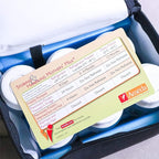 Ameda MYA Cool N Carry Portable Breast Milk Cooler Bag | Breastmilk Storage | Includes Insulated Cooler Bag, 3 Freezer Packs & 6 Breast Milk Storage Bottles