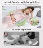 Pregnancy Pillows for Sleeping, Memory Foam Maternity Pillow Support for Back Belly HIPS, Adjustable Travel Wedge Pillow for Pregnant Women, Side Sleeping Pregnant Pillows with Cooling Pillowcase