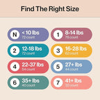 The Honest Company Clean Conscious Diapers for Delicate Skin | Up to 100% Leakproof | Hypoallergenic, Fragrance Free | Girl Prints | Club Box, Size 2 (12-18 lbs), 72 Count (Prints May Vary)