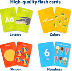 Skillmatics Thick Flash Cards for Toddlers - Letters, Numbers, Shapes & Colors, Montessori Toys, Preschool Learning Activities, Learning Aids, Gifts for Kids Ages 1, 2, 3, 4 Years