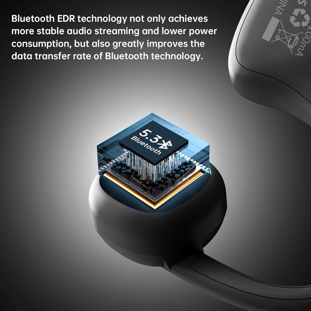 IFECCO Kids Wireless Earbuds - Kids Bluetooth Open Ear Headphones with Mic,Ultra-Light,IPX5 Waterproof and Safer for Children Wireless Headphones,Perfect for School Travel Gifts