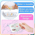 Reusable Sticker Books for Toddlers 1-3, Stickers for Toddlers 2-4 Years, Animal Stickers for Kids, Airplane Travel Essentials for Kids