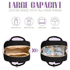 Tuwubi Diaper Bag Backpack, Baby Essentials Travel Tote Bag, Multi function Waterproof Backpacks, Travel Essentials with Stroller Straps & Pacifier Case - Black