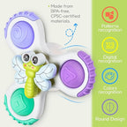 ALASOU 3PCS Pop Suction Cup Spinner Toys for 1 Year Old Boy Girl|Novelty Spinning Tops Toddler Toys Age 1-2|Sensory Baby Bath Toy for Toddlers 1-3|12 18 Months Boy Birthday Gift for Infant