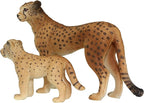 FUNSHOWCASE African Jungle Animals Toy Cheetahs Figure Realistic Plastic Figurine Playset Lot 2-Piece