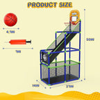 EagleStone Arcade Basketball Hoop Game Indoor, Ajustable Height Indoor Basketball Hoop with 4 Balls Storage Design for Kids,Perfect Sports Outdoor Play Toys for Kids Age 3 to 12 Years