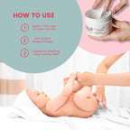 Organic Nappy Cream - Newborn Diaper Care - Gentle Care Diaper-Cream, Natural Moisturizer Zinc Oxide Ointment for Kids Sensitive Skin - Baby Rash (8.45fl oz)