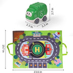 ALASOU 8 PCS Baby Cranes Car Toys with Playmat/Storage Bag|1st Birthday Gifts for Toddler Toys Age 1-2|Baby Toy for 1 2 Year Old Boy|1 2 Year Old Boy Birthday Gift for Infant 12 18 Months