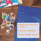 Cloud Hoppers Addition and Subtraction Game - Fun Math Board Game for 6-8 Year Olds, Easy to Play Educational Game for Kids at Home, Perfect STEM Toy Gift for Girls & Boys, Grade 1 & Up