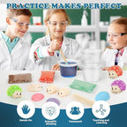 sdaymol Crystal Growing Kit for Kids - 4 Colors Hedgehog to Grow Fast in (24H),Science Experiments Learning & Educational Toys,Science Kits for Kids Age 8-12 STEM Project Gifts for Boys & Girls 6+