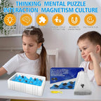 Magnetic Chess Game - Fun Tabletop Game, Strategy Game for Kids and Adults with Magnets, Fun Tabletop Multiplayer Chess for Family Party (Rope + Sponge)