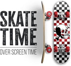 24 inch Rude Boyz Mini Cruiser Skateboard - Aluminium Trucks - Kids Skateboard Ages 5-8 Beginner - Skateboards for Kids