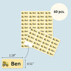 Personalized Name Labels for Kids (60) – Custom Waterproof & Durable Stickers for Clothing, Daycare, Office & School Supplies - Heavy Duty Vehicles