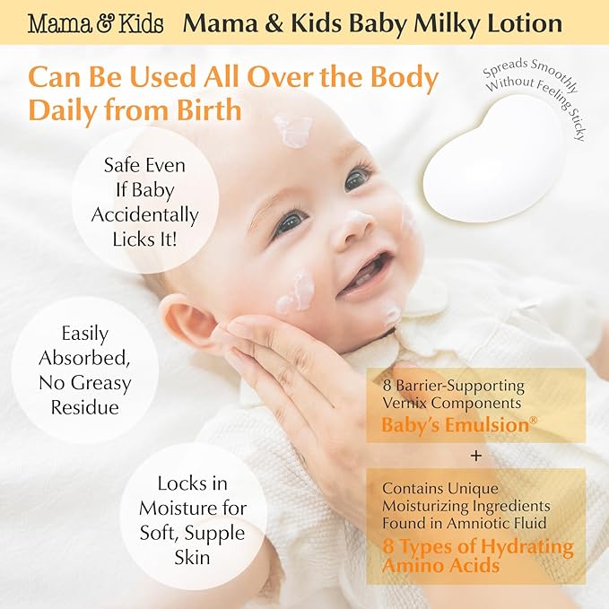 Mama&Kids Baby Milky Lotion 12.85 fl oz (380ml)