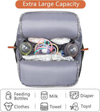 Frank Mully Diaper Bag Backpack Large Multifunction Travel Baby Bag for Mom Dad Army Green