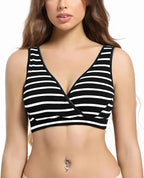 SUIEK 4 Pack Nursing Sleep Bra Maternity Bralette Cotton Breastfeeding Bras