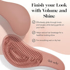 Kitsch Detangler Brush – Gentle Curly Hair Brush with Flexible Bristles for All Hair Types - Wet or Dry | Detangling Hair Brushes for Women & Men, Adults & Kids - Terracotta