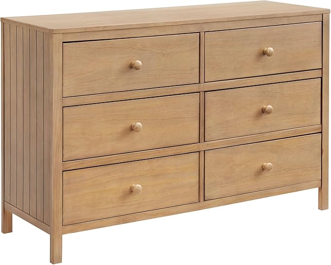 Soho Baby Everlee 6 Drawer Dresser, Honey Wood
