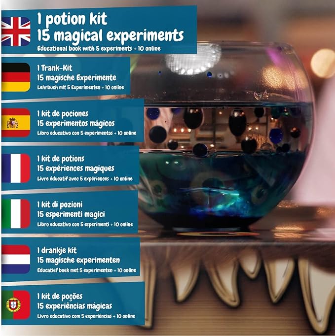 Science4you Magic Potions - Potion Making Kit for Children, Create & Mix your own Magic Potions - Magic Cauldron Toy for Kids Age 7 8 9 10 11 12+ Magic Toy & Crafts Set, Original Gift for Boys & Girls