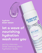 Seaweed Bath Co. Hydrate Body Wash - Lavender | Hydrating Foaming Cleanser with Soothing Natural Ingredients | Vegan, Paraben and Sulfate Free Shower Gel for Men and Women | 12 oz (Pack of 2)