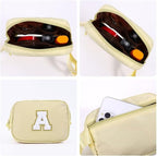 YOOLIFE Initial Belt Bag - Crossbody Fanny Pack for Women - Khaki Monogrammed Everywhere Bag