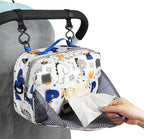 Accmor Stroller Organizer, Universal Stroller Organizer with Insulated Cup Holder Pocket, Dual Purpose Large Capacity Stroller Bag Caddy, Stroller Accessories Fits for Uppababy, Doona, Nuna Strollers