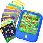 Kids Learning Tablet Educational Learning Pad for Toddlers 2-5 to Learn Alphabets, Numbers, Foods, Time, Music, Talking Cards for Toddlers，Learning Educational Toy Kids Gifts