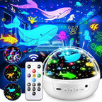 PIKOY Baby Sensory Toys 3-6 Months,93 Lighting Mode Baby Sensory Toys 6-12 Months,360° Rotate Kids Sensory Toys for Autism,Dimmable+Timer+Remote 1 Year Old Boy Gifts 1 Year Old Girl Gifts