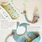 Hippypotamus Baby Food Feeder & Freezer Tray - Silicone Fruit Feeder - Pacifier Teething Toys - 2 Extra Pouches - Set of 2