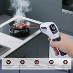 Temperature Gun for Meat,Automotive Infrared Thermometer Gun with Ring Laser DS12:1,Digital Thermal Gun with Adjustable Emissivity&High/Low Alarm,-58~1400℉IR Temp Gun for Engine,Brakes&HVAC