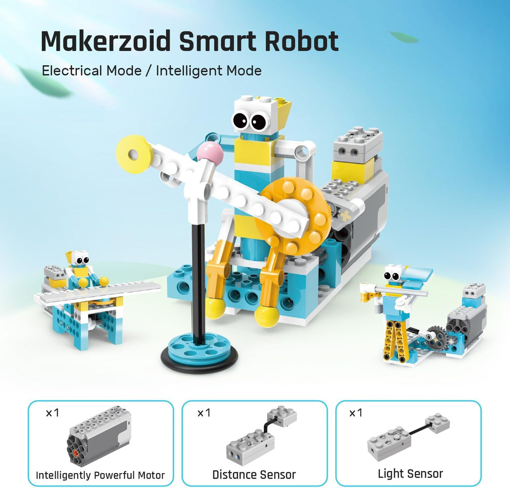 Smart Robot,72-in-1 STEM Educational Toy, Electronic Building Robots Toy, Robotics Learning Kit, Logical Training Kit, DIY Robot Building Set for Kids Ages 6+
