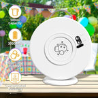 Bubble Machine Automatic LED Lights Bubble Blower for Kids Rechargeable Portable Bubble Maker Auto Rotating 90°/360° Outdoor Birthday Party Wedding (Led White)