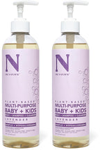 Dr. Natural Multi-Purpose Baby Plus Kids Soap, Lavender, 16 oz - Plant-Based - with Shea Butter - Hypoallergenic - Body Wash, Face Wash, Hand Soap - Sulfate-Free, Paraben-Free, Cruelty-Free
