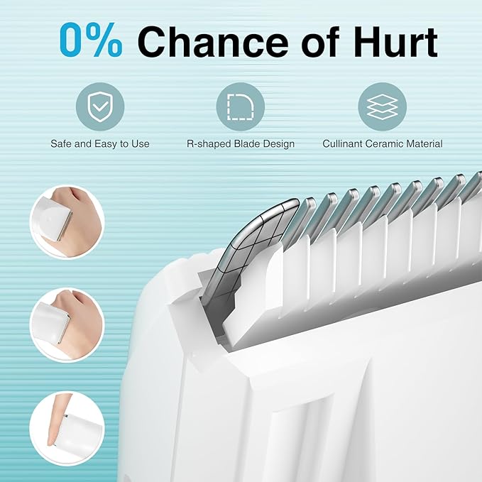 Baby Hair Clippers with Vacuum, Quiet Hair Trimmers for Kids, IPX7 Waterproof Rechargeable Cordless Haircut Kit for Baby Children Infant