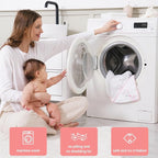 Viviland Baby Towels and Wash Cloths Set - Hooded Towels, Face Towels, Burp Cloths or Wipes - Absorbent Bath Towels - 6-Pack, Size 28 x 28 Inch (Pink Unicorn)