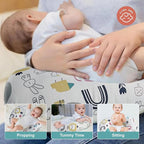 Nursing Pillow, Ergonomic Support Breastfeeding Pillow for Easier Breast Feeding and Bottle Feeding, Baby Feeding Pillow with Machine Washable Cotton Cover (Cartoon)