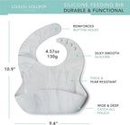 Loulou Lollipop Soft, Waterproof Silicone Feeding Bib