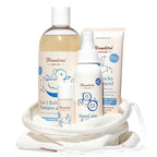 Flanders Baby Gift Set - Includes Flanders Buttocks Ointment, Healing Balm Stick, 3-in-1 Bubble Bath Shampoo & Wash, Gift Bag with Drawstring