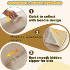 jela Foam Blocks 6Pcs Soft Play Equipment Luxury Miss Fabric, Toddler Climbing Toys Indoor Soft Play Climbing for Toddlers, Lightweight Climbing Blocks for Babies, Kids, Climb and Crawl Foam Playset