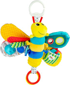 Lamaze Clip On Car Seat and Stroller Toy - Freddie the Firefly - Crinkle Car Seat Toys and Stroller Toys - Sensory Toys for Babies - Travel Toys for Car - Infant Toys Ages 0 Months and Up