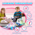 Remote Control Car for Toddlers 18m+ Unicorn RC Cars Toys with LED Lights & Music for Toddler Cute Birthday Gifts Toys Pink