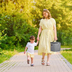 Accmor Breastmilk Cooler Bag with Ice Pack, Baby Bottle Cooler Bags, Insulated Bottle Cooler Tote Bags On The Go, Fits 6 Large 9oz Bottles, for Nursing Mom Daycare Travel, Grey