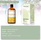 PHATOIL 100ML Sweet Orange Fragrance Oils for Aromatherapy, Diffuser Oils for Home, Perfect for Humidifier, Yoga, DIY Candle and Soap Making - 3.38FL.OZ