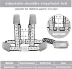 Toddler Leash for Walking, Toddler Safety Harnesses Leashes, Safety Harness with Lock for Kids, Anti Lost Wrist Link for Toddlers ，Upgrade with Reflective Tape Liner（6.5ft）for Kids