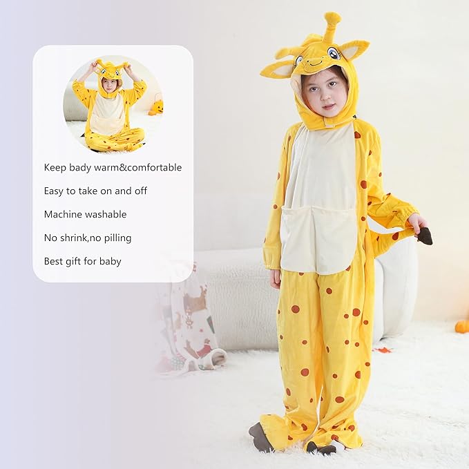 MICHLEY Adorable Animals Cosplay Costume for Kids 3-12Years Soft Breathable & Skin Friendly Halloween Birthday Party