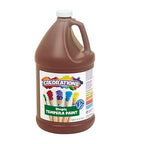 Colorations Paraben-Free Tempera Paint for Kids - 1 Gallon, Vibrant Brown. Non-Toxic and Made in the USA, Classroom Must Haves, Bulk Arts and Crafts Supplies