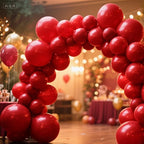 140pcs Red Round Balloons Different Sizes 18 12 10 5 Inch Latex Balloons for Arch Decoration Party Balloon Kit for Graduation Birthday Party Wedding Balloon Baby Shower Decoration
